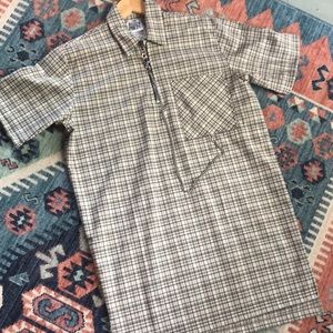 Ragged Priest Oversized Plaid Dress with Chain